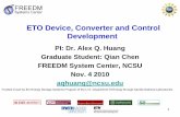 ETO Device, Converter and Control Development 2010...ETO Device, Converter and Control Development. ... Zener diode Capacitor bank I ETO-leak Vbus + _ S1 S2 Rp Rp V1 V2 + _ Ileak1