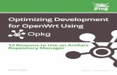 Optimizing Development for OpenWrt Using Paper... · 2020-03-13 · The OpenWrt package repository is an invaluable resource that currently contains over 3500 packages1. As OpenWrt
