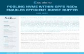 POOLING NVME WITHIN GPFS NSD s ENABLES EFFICIENT … · 2018-03-01 · GPFS. But as clusters become larger and the amount of memory per node increases, each individual checkpoint