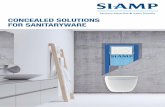 CONCEALED SOLUTIONS FOR SANITARYWARE · 2019-04-02 · 4 CONCEALED CISTERNS FOR BACK TO WALL SANITARYWARE Intended for concealed installations for back to wall WCs. INSTALLATION BEHIND