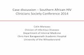 Case discussion Southern African HIV Clinicians Society Conference 2014 Case study... · 2016-08-10 · Case discussion –Southern African HIV Clinicians Society Conference 2014