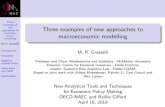 Three examples of new approaches to macroeconomic modelling · 2019-04-17 · Three examples of new approaches to macroeco-nomic modelling M. R. Grasselli Introduction Goodwin model