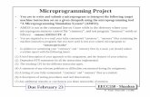 Microprogramming Projectmeseec.ce.rit.edu/eecc550-winter2005/550-1-31-2006.pdf · 2006-01-30 · EECC550 - Shaaban #1 Project Winter 2005 1-31-2006 Microprogramming Project • You