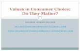 Values in Consumer Choice: Do They Matter? · Values in Consumer Choice: Do They Matter? ... price ceiling is to be imposed and government must supply shortage itself Values About