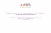 Governance and Accountability for Smaller Authorities in England … · 2019-04-10 · Governance and Accountability for Smaller Authorities in England A Practitioners’ Guide to