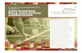 ANTI-DOPING RULE VIOLATION ASSERTIONS2/8 ¡ A SPORT ADMINISTRATOR’S GUIDE TO ANTI-DOPING RULE VIOLATION ASSERTIONS ASSESSING THE IMPACT OF THE ASSERTION, PROVISIONAL SUSPENSION OR