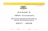 STAGE 6 HSC Courses - Fairvale High School · 2019-09-27 · 5 Fairvale High School HSC Course - Assessment Policy October 2017 3.4. Prior knowledge of absence • Where a student