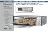 Quarter Size and Half Size Heavy-Duty Convection Ovens · Quarter Size and Half Size Heavy-Duty Convection Ovens WARING® COMMERCIAL CONVECTION OVENS Features • Convection bake,