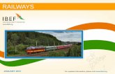 RAILWAYS - IBEFJANUARY 2017 For updated information, please visit 8 INDIAN RAILWAYS HAS TWO MAJOR SEGMENTS Source: Ministry of Railways, Make In India, Railway Budget FY15-16, Railway