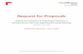 Request for Proposals - NorthWestern Energy · Proposals must be submitted in the format and order indicated below using the appropriate section headers and section numbering. Additional