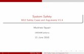 System Safety - M12 Safety Cases and Arguments V1 · M12 Safety Cases and Arguments V1.4 Matthew Squair UNSW@Canberra 15 June 2016 ... Toulmin’s model of practical arguments Current