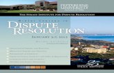 The Straus Institute for Dispute Resolution Dispute ...The 2012 Winter Intensive Program The Straus Institute for Dispute Resolution at Pepperdine University School of Law is pleased