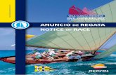 ANUNCIO REGATA NOTICE OF RACE - Vela Clásica MenorcaLa XVII Copa del Rey - Repsol - Vela Clásica Menorca, ... formulario de inscripción que figura en la página web de la regata: