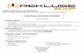 Installation notes for EXP MX Test Clutch - …...A Rekluse auto-clutch can make your motorcycle appear to be in neutral when in gear, even when the . – ©2015 Rekluse Motor Sports