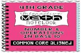 4th Math INB - NBT€¦ · 4th Grade Interactive Math Notebook – Number & Operations in Base 10 Thank you so much for purchasing my 4 th Grade Interactive Math Notebook, based on