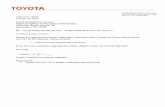 Toyota Motor Sales, U.S.A., Inc. 19001 South Western Avenue, … · 2016-09-14 · Toyota Motor Sales, U.S.A., Inc. TMS-NTC-13033 January 23, 2013 19001 South Western Avenue, S207