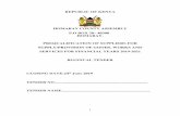 Backup of Backup of Revised Prequalification 2019-2021 ......! 3! PRE-QUALIFICATION INSTRUCTIONS 1.1 Introduction The Homa Bay County Assembly would like to invite interested candidates