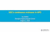 SSC's continuous endeavor in HPC - Inspur continuous... · SSC's continuous endeavor in HPC Tao WANG Shanghai Supercomputer Center August 1, 2018. The first director of SSC：Dr.