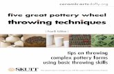 throwing techniques - WordPress.com€¦ · 2013-08-05  · Pottery wheel throwing techniques included in Five Great Pottery Wheel Throwing Techniques: ... cal glass supply and repair