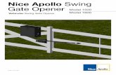 Apollo 1500/1600 Swing Gate Operator · The Apollo Model 1500/1600 Swing Gate Operator is designed to handle swing gates up to 16 feet in length and 600 ... service immediately and