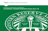 Western Reserve Academy ACADEMIC COURSE DESCRIPTIONS … · context of students’ own expository paragraphs (exemplification, definition, classification & division, comparison &