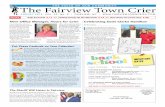 THE VOICE OF OUR COMMUNITY The Fairview Town Crierfairviewtowncrier.com/wp-content/uploads/2019/08/Crier_08_19-Online.pdf2 THE FAIRVIEW TOWN CRIER August 2019 AUGUST 8 (THURSDAY) Welcome