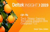 Technical Insight: Costpoint 7 · » Costpoint 7, Time&Expense 10, Budgeting&Planning 7 Architecture Overview » Platform support updates » New release model/methodology » Less