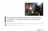 Household energy transition in developing countries: Two ... 2013_6A4Treiber.pdf · Household energy transition in developing countries: Two alternative frameworks for analysis 2013