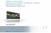 R&S FSV-K93 WiMAX Measurements - Rohde & Schwarz...R&S® FSV-K93 Preface Operating Manual 1176.7655.02 ─ 03.1 7 installed on the R&S FSVR by default, and is also available as an
