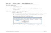 Lab Geometry Management - CDOT...Page 78 Colorado Department of Transportation LAB 4 - Geometry Management Labs for InRoads V8i SS2 3.  the Geometry Project 12345SURV_Fieldbook.alg.