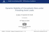Dynamic Stability of Viscoelastic Bars under Pulsating ...€¦ · GAMM Annual Meeting 2020 – S05 Nonlinear Oscillations Dynamic Stability of Viscoelastic Bars under Pulsating Axial
