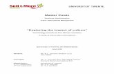 Master thesis: Cultural challenges of knowledge and technology … · 2011-08-28 · Master thesis “Exploring the impact of culture” 3 Management summary The increasing globalization