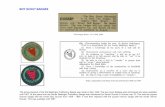 Boy Scout Badges - CCCBR€¦ · BOY SCOUT BADGES (continued) * Policy, Organisation and Rules of the Scout Movement 1959 and 1964 As Scouting celebrated its 60th anniversary in 1967