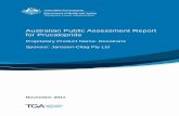 Australian Public Assessment Report for PrucaloprideAdvisory Committee of Prescription medicines (ACPM). The PSC made a number of recommendations concerning the Product Information