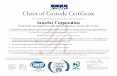 Chain of Custody Certificate · SFI 2015-2019 Standards and Rules, Section 3 Scope of Registration: The procurement of wood fiber for its sawmills located in Perry, Preston, Meldrim,