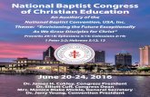 National Baptist Congress of Christian Educationmedia1.razorplanet.com/share/510611-8783/resources/... · 2016-03-15 · National Baptist Congress of Christian Education An Auxiliary