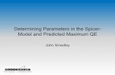 Determining Parameters in the Spicer- Model and Predicted ... ... Determining Parameters in the Spicer-Model