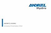 ANDRITZ HYDRO 2010 (e) · 5 Generator 6 Automation, Control & Protection 7 Medium Voltage Switchgear ... Automation, controls & auxiliary equipment. 5/2010 13 Small Hydro Power Compact