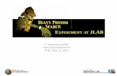Stepanyan JJ symposium · A854 (2017) – based on the engineering runs • “The Heavy Photon Search beamline and its performance”, NIM A859 (2017) First physics publication •