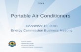 Portable Air Conditioners€¦ · 10/12/2018  · ³&RPELQHGH QHUJ\H IILFLHQF\U DWLR (CEER) ´ of a single -duct or dual -duct portable air conditioner means is the energy efficiency