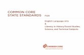 Common Core State StandardS for english Language arts ......Common Core State StandardS for enGLISH LanGUaGe artS & LIteraCy In HIStory/SoCIaL StUdIeS, SCIenCe, and teCHnICaL SUbjeCtS