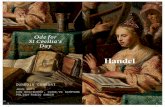 Ode for St Cecilia’s Day...improvisor are joyfully shared with other musicians and the audience. This is no more evident than in his interest in creating celebrations in honour of