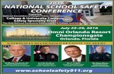 2016SSBrochure - SCHOOL SAFETY ADVOCACY …• Hazing in our Schools Managing the School Safety Function within our Schools • Restorative Justce (topics subject to change) SPECIAL