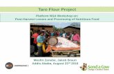 Taro Flour Project - images.agri-profocus.nl...Taro Flour Project Mesfin Zenebe, Jakob Braun ... Post-Harvest Losses and Processing of Nutritious Food -Send a Cow is an international