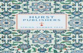 HURST · Hurst Publishers 41 Great Russell Street London WC1B 3PL Tel: +44 (0)20 7255 2201  @hurstpublishers Founded in 1969, Hurst …