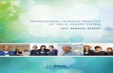 PROFESSIONAL NURSING PRACTICE UC DAVIS …...PROFESSIONAL NURSING PRACTICE UC DAVIS HEALTH SySTEm 2011 ANNUAL REPORT 2011 ANNUAL REPORT ONTENTSC 1 Letter from the Chief Patient Care