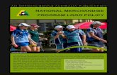 NATIONAL MERCHANDISE PROGRAM LOGO POLICY€¦ · ers of the National Merchandise Program (NMP) Logo Policy advise that every effort has been made to ensure that the information in
