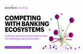 COMPETING WITH BANKING ECOSYSTEMS · that ecosystems will be an important way of interacting with customers in the future, while 89 percent see customer-facing ecosystems as the main