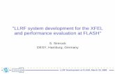 llrf strategy flash · HW Design SW Design at FLASH Maintain LLRF at FLASH Improve LLRF at FLASH Production. ... 8 channel Gilber-mixer receiver VME based + SIMCON DSP (14-bit ADCs)