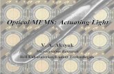 Optical MEMS: Actuating Light ME… · Complexity is a measure of either function or number. Optical MEMS Application Space. Microsystems Enable Integrated Solutions Customer, application